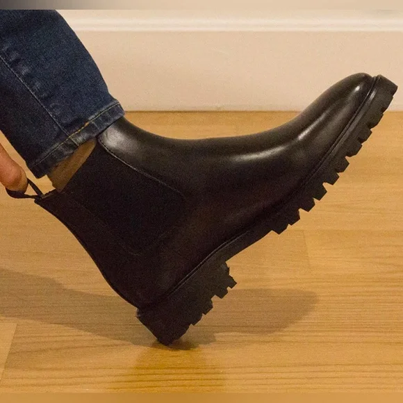 New Without Box Jack Erwin Leather Black Chelsea Boot - Picture 9 of 10